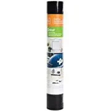 Cricut Window Cling 30.5 cm x 122 cm (Black); Create easy-on, easy-off static cling decals with Cricut Window Cling. Use any Cricut machine to cut shapes or phrases for holiday decorations, parties, school décor, business window dressings, kids' activities, and more; 1 roll 12 in. x 48 in. Window Cling; Non-adhesive clings to most non-porous surfaces; Removes without residue; Reusable; backed with liner for convenient storage; Designed for indoor use; Compatible with all Cricut machines